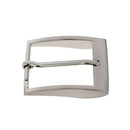 Boucle de ceinture ÉLI en nickel satiné, boucle de 40 mm, pour accessoires de mode et fabrication de ceintures.