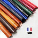 Peaux de cuir VVN TANAO bleu électrique, tannage végétal, épaisseur 1,5 mm, texture naturelle, pour artisanat en cuir.