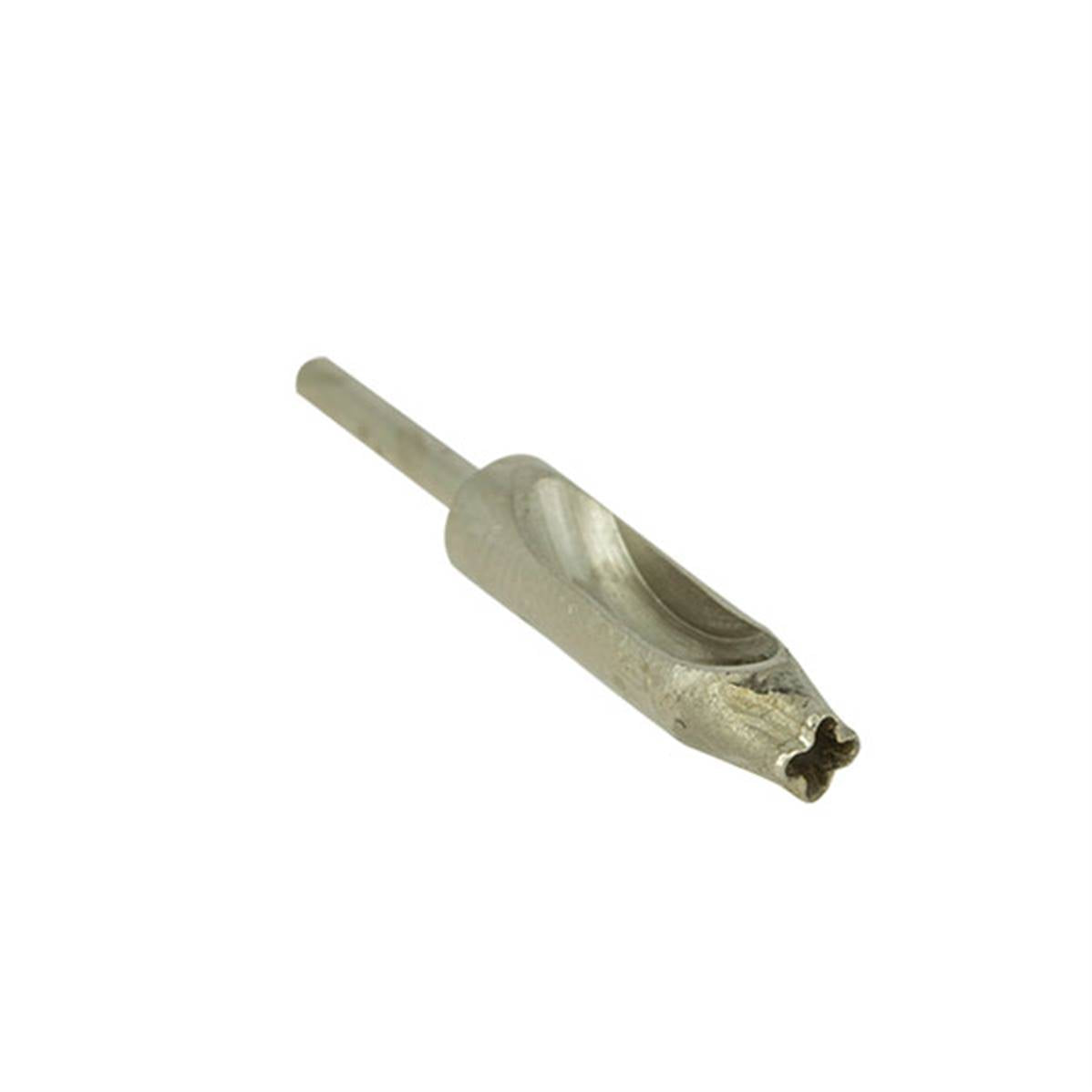 Outil emporte-pièce de précision en forme de croix de 5 mm, idéal pour découper avec précision dans divers matériaux.
