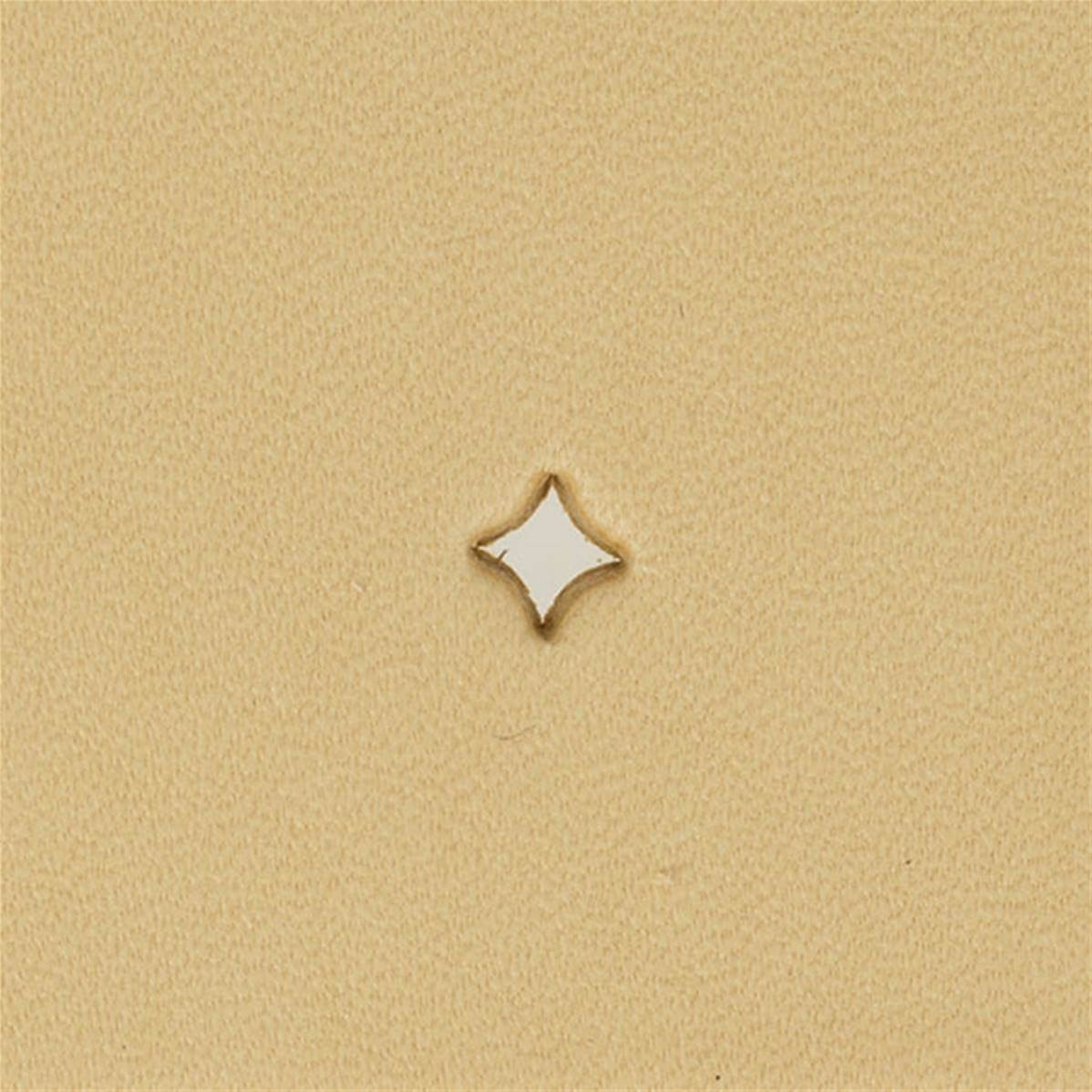 Outil d'emporte-pièce de précision en forme de losange, diamètre 7 mm, pour travaux de découpe précis.