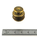 Fermeture autobloquante LOXX Victoria en laiton vieilli, accessoire de fixation robuste et élégante pour projets de bricolage.