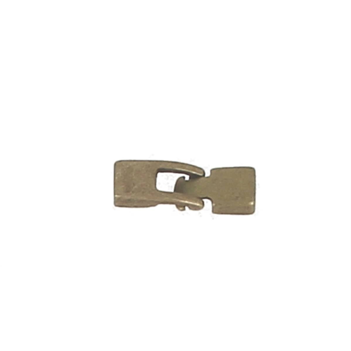 Fermoir bijou TESSA en laiton mat pour créations de bijoux, lisse et plat, de 5 mm, idéal pour bracelets et colliers.