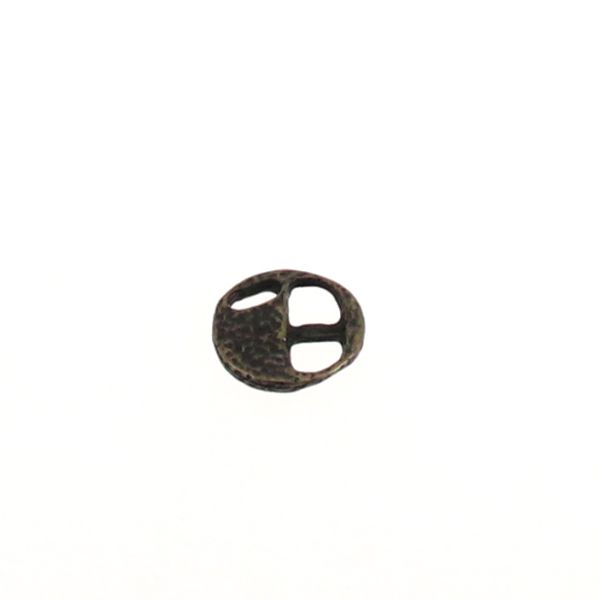 Fermoir de bracelet en laiton vieilli, création bijou avec lacet plat 5mm, pour bracelet en bijoux artisanaux.