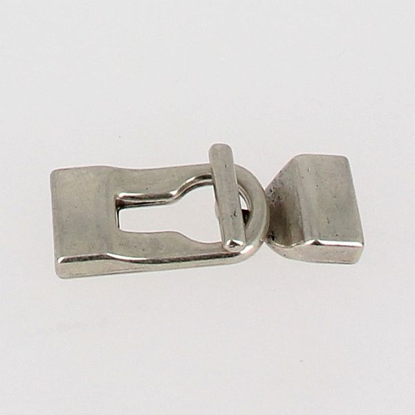 Fermoir bijou - Fermeture clé T - Argent vieilli - Lanière 13 mm - Deco Cuir