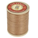 Bobine de 375m de fil de lin câblé glacé AU CHINOIS, couleur beige 185, vue arrière.