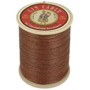 Fil au Chinois, bobine de 200m de fil de lin câblé glacé marron clair 276, vue de dos, pour mercerie.