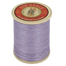 Bobine de 285m de fil de lin câblé glacé Mauve 497 de la marque Fil au Chinois, vue verso, mercerie.