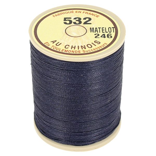 Bobine de 250m de fil de lin câblé glacé AU CHINOIS, marque Fil au Chinois, pour couture et mercerie.