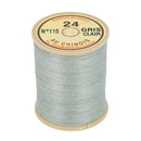 Bobine de 266m de fil de lin AU CHINOIS n°24, mercerie, couleur gris clair, retors, extra glacé, pour couture et broderie