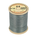 Bobine de 266m de fil de lin gris foncé de marque Fil au Chinois, mercerie, fil de lin retors extra glacé n°24