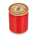 Bobine de 350m de fil de lin AU CHINOIS, retors extra glacé n°40, mercerie pour couture ou broderie, rouge vif.