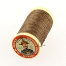 Bobine de 30m de fil de lin AU CHINOIS N°40, mercerie, beige, fil retors glacé pour couture et broderie