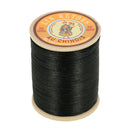 Bobine de 266m de fil de lin noir n°24, mercerie Fil au Chinois, fil de lin retors extra glacé pour couture et broderie