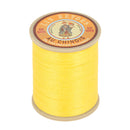Bobine de 266m de fil de lin AU CHINOIS n°24, mercerie, fil retors extra glacé, couleur jaune or.