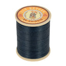 Fil de lin Mercerie Fil au Chinois n°24, 266m, teinte marine, fil retors extra glacé, idéal pour couture et broderie.