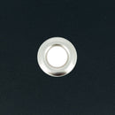 Gros œillet en acier de 15mm avec rondelles, accessoires Deco Cuir pour rouler, finition nickelée.