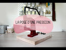 Presse d'établi livrée sur son socle en bois (N)