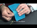 KitenCuir Porte Cartes double Noir - Fil Noir