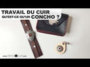 FLORAL Schraub-Concho - Antik Silber
