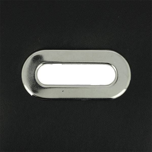 Lot de 5 œillets à griffes ovales Deco Cuir, 35x9mm, en nickel, pour accessoires et projets de maroquinerie.