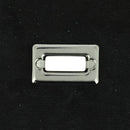 Lot d'oeillets à griffes rectangulaires Deco Cuir, 22x9mm, en nickel, pour accessoires et projets de bricolage.