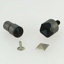 Jeu de pose presse d'établi pour rivets pyramide de 10 mm, outil robuste pour fixer des rivets avec précision.