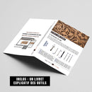 Kit d'outils Deco Cuir pour le repoussage du cuir, ensemble d'outils essentiels pour le travail du cuir.