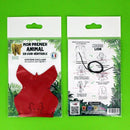 Kit DIY KitenCuir pour créer un lion en cuir, vue de face et dos, avec pièces à assembler pour une création artisanale unique.