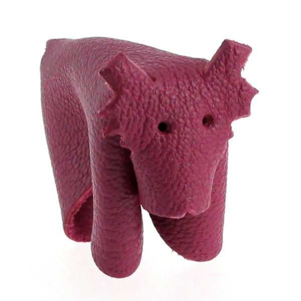 Kit DIY KitenCuir pour créer un lion en cuir, comprenant pièces à assembler pour une création artisanale.
