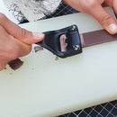 Couteau à parer large Tandy Leather Cratool avec 3 lames pour couper le cuir, idéal pour débutants.