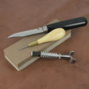Pierre à affûter double face Osborne 1026, outil pour aiguiser couteaux, avec surface abrasive lisse et rugueuse visible.