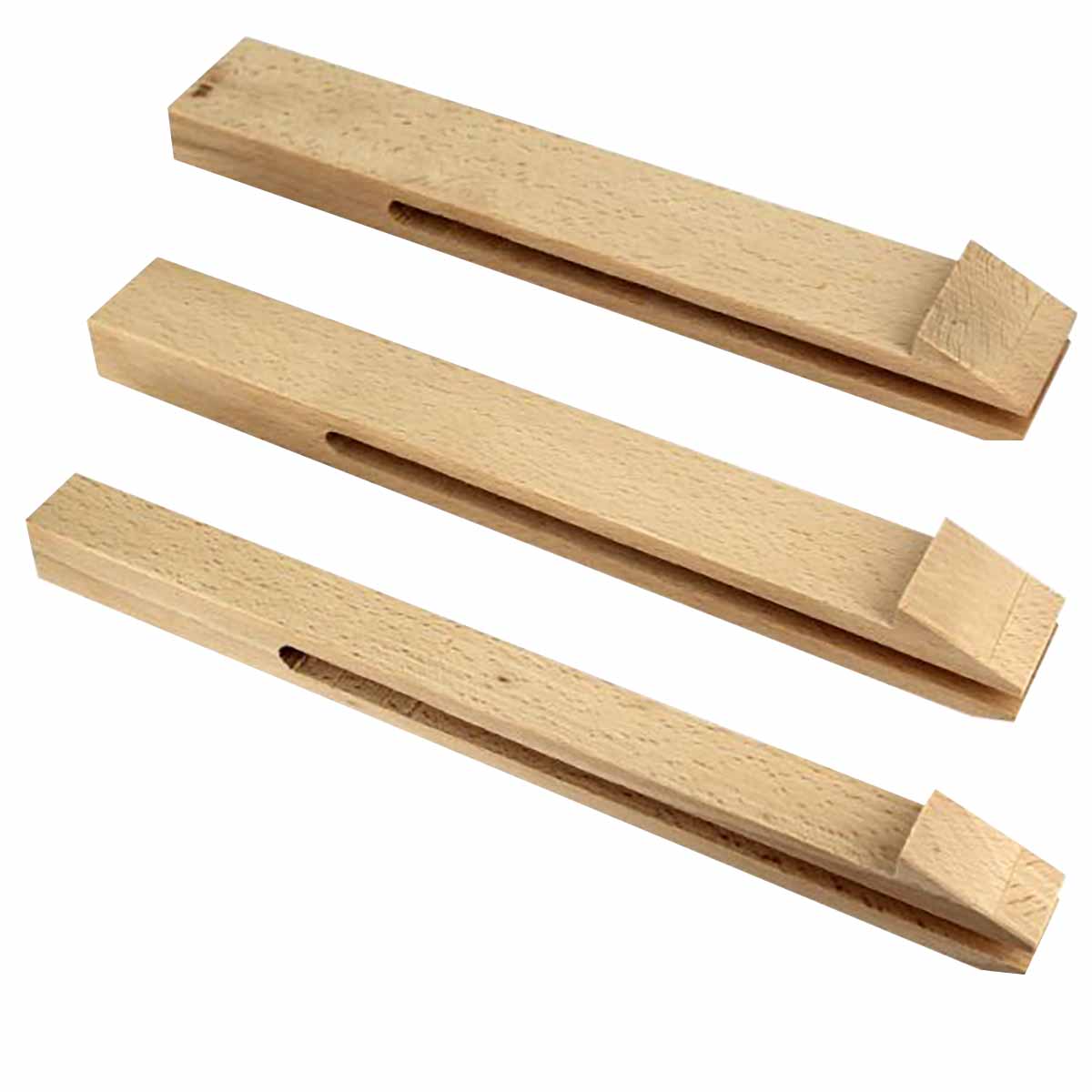 Lot de 3 pinces à passant Deco Cuir pour pince de sellier pliante, largeurs 20, 30 et 40 mm, outils pour cuir.