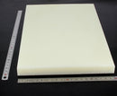 Plaque de découpe en ERTALON 20mm, outil Deco Cuir, dimensions 300 x 200 mm, surface lisse pour travaux de cuir.