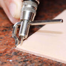 Outils Rainette double fonction Deco Cuir en cuir, outil polyvalent pour le travail du cuir, avec manche ergonomique.