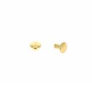 Rivets double calotte en laiton doré luxe, accessoires Deco Cuir, petit modèle pour cuir et textiles.