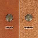 Lot de petits rivets double calotte en laiton vieilli, accessoires pour cuir, par Deco Cuir.