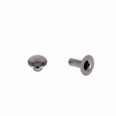 Rivets moyens en laiton Deco Cuir avec calotte simple, style canon de fusil, pour accessoires de maroquinerie.