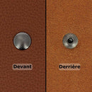 Rivets moyens en laiton avec calotte simple et canon de fusil, accessoire Deco Cuir pour cuir et travaux manuels.