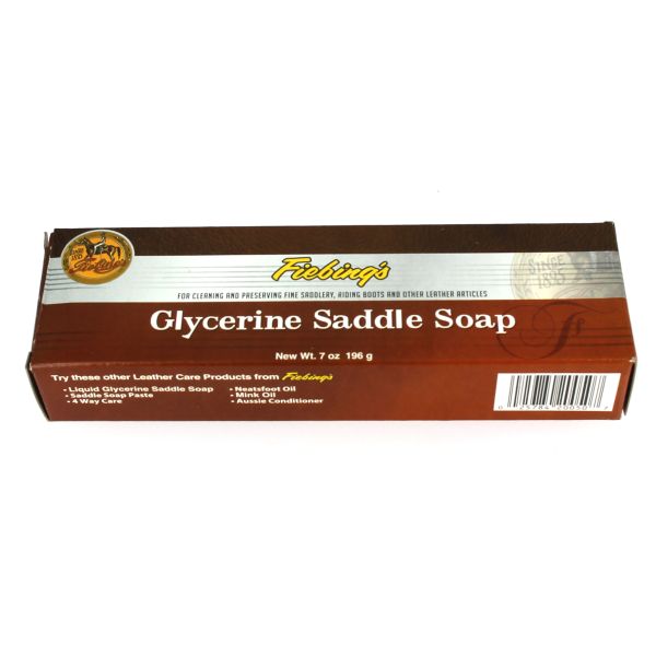 Savon glycériné Fiebing's pour cuir, 196g, entretien du cuir avec savon de selle à la glycérine.