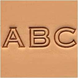 Ensemble d'outils Tandy Leather pour frapper les 26 lettres de l'alphabet, 1,25 cm, pour personnaliser le cuir.