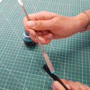 Spatule double Tandy Leather 3439 pour application de teinture de tranche, outil précis pour teintures et peintures.