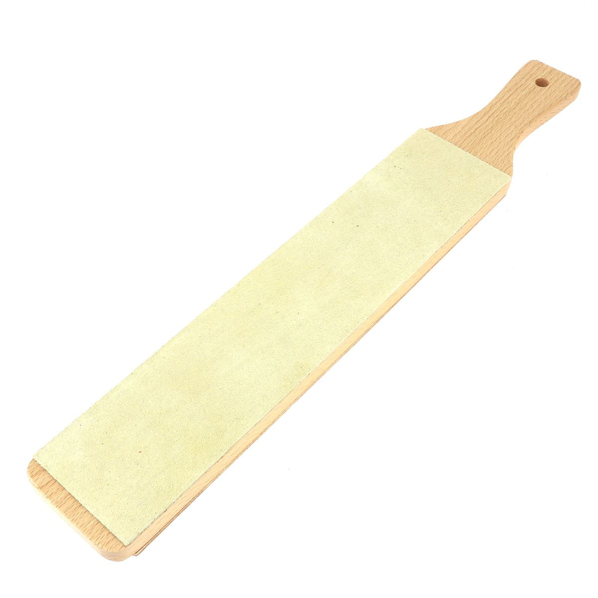 Strop en cuir Deco Cuir pour affûter les outils, poignée ergonomique, dimensions 6,5x30cm, surface lisse pour polissage précis