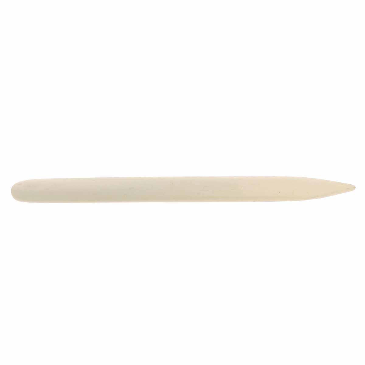 Outils Lissette en os de Vergez Blanchard, outil artisanal pour la sculpture ou le travail du bois, en os naturel beige